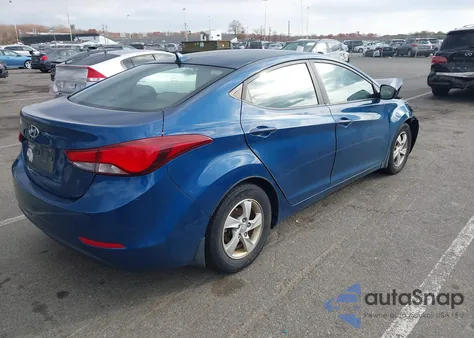 2015 Hyundai Elantra Se из США, поврежденный, VIN KMHDH4AE4FU389704